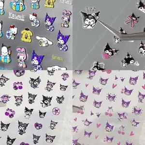 네일아트 귀여운 인기 카툰 케릭터 5D 엠보스티커 4종 엠보네일스티커