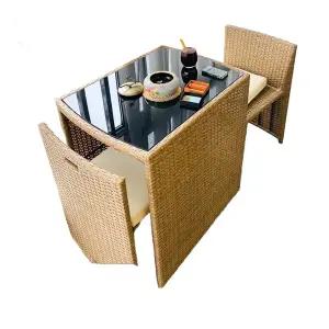 라탄 테라스테이블 야외 세트 테라스 라탄테이블세트