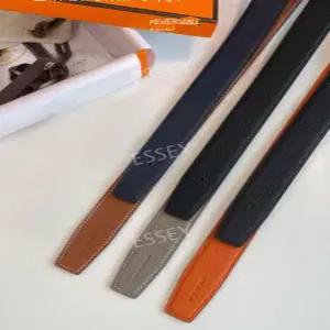 소가죽 호환 슬림 가죽 노버클 허리띠 교체용 끈 양면 벨트