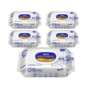 깨끗한나라 세정티슈 빅와이드 캡형 25매 (기름싹싹) 5팩