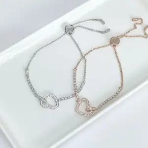 러브 스퀘어 큐빅 팔찌 체인팔찌 블링 심플