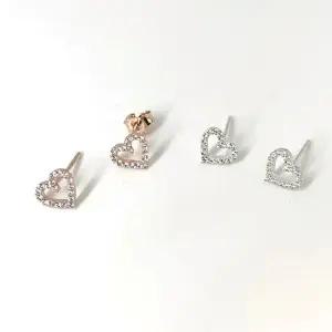 925 Silver) 쁘띠 블링하트 귀걸이 크리스탈귀걸이 럭셔리귀걸이 블링 큐빅