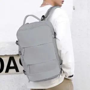 더블 포켓 사이드 버클 방수원단 노트북 수납 백팩 남자정장백팩 회사원백팩 40대남자백팩