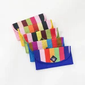 전통문양 1단지갑 통장지갑케이스 색동리본 반지갑선물 통장여권 통장여권지갑