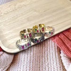 몬드리안 반지 프리사이즈 멋내기 화려한 고급스런 심플 모양 링