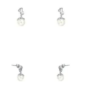 플라워 진주 S-1-E 귀걸이 실버이어링 은귀걸이 이어 은귀걸이 순은귀걸이 여자귀걸이