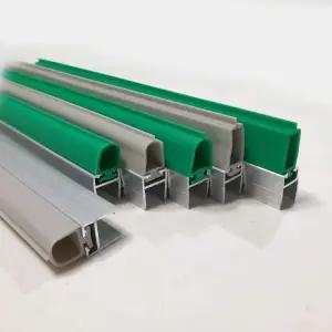 강화도어 유리문용 손보호대 / 알류미늄+고무