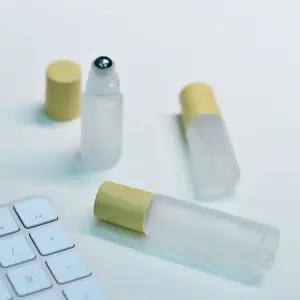 여행용 롤링 우드무늬 유리 롤온 공병 용기 5ml 롤온공병 롤링공병