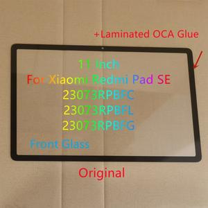 샤오미호환 Redmi Pad SE 23073RPBFC 터치 스크린 패널 태블릿 전면 외부 LCD 유리 + 적층 OCA 용 11 인치