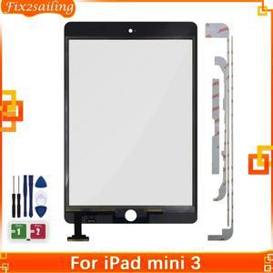 ipad 호환 mini 3 A1599 A1600 터치 스크린 디지타이저 외부 교체 용 전면 유리 패널