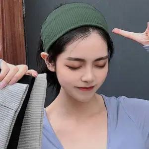 여성 데일리 니트 헤어밴드 1P 잔머리 요가 운동 헬스 니트헤어밴드 패션헤어밴드