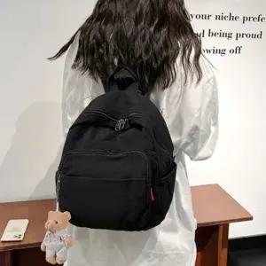 러블리 곰인형 키링 포켓 포인트 데일리 심플 백팩