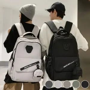 남여공용 입체 G로고 포인트 파우치 포함 데일리 백팩