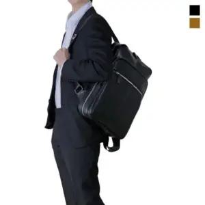 남성백팩가죽 깔끔한 비즈니스 정장백팩 캐주얼 남성백팩 지퍼 포켓