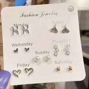 매일 새롭게 귀걸이 세트 ST0337 패션귀걸이 링귀걸이 큐빅