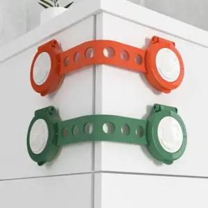 [제이커머스]서랍 냉장고 잠금장치 길이조절 문열림방지 4P 서랍잠금장치 냉장고잠금장치 싱크대잠금장치