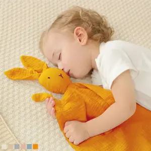 [제이커머스]쫑긋토끼 아동 손수건 애착인형(원사이즈) 204876 애착인형 동물인형 토끼인형 유아애착인형