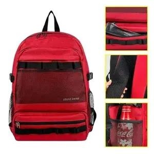 그물포켓 백팩 남녀가방 책가방 데일리 여행배낭