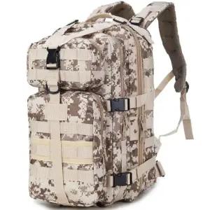 군인 운동 여행 포켓 밀리터리 백팩 디지털 베이지
