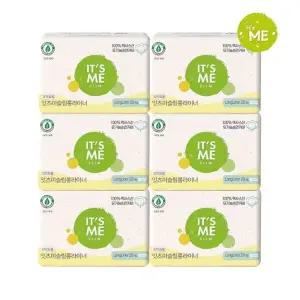 [잇츠미] NEW 슬림 유기농 순면커버 생리대 롱라이너 20P x6개