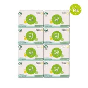 [잇츠미] NEW 슬림 유기농 순면커버 생리대 대형 10P x8개