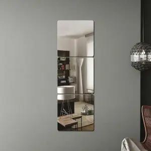 벽걸이거울 벽 에 붙이는 안전 아크릴 거울 3p 세트 안전거울 부착식거울 벽걸이거울 벽거울 붙이는거울