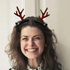 루돌프 머리핀 1+1 크리스마스데코 크리스마스장식 크리스마스핀 크리스마스머리핀