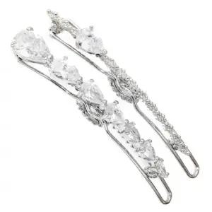 머리핀 큐빅 헤어핀 고급 지르코니아 쌍핀 진주헤어핀 고급머리핀 김태희머리핀