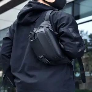 남성 심플 캐주얼 보조가방 외출가방 크로스백 슬링백 남자캔버스백 슬링크로스백