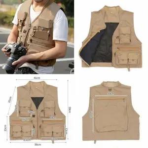 엑티브 멀티포켓 레저조끼 브라운 XL 낚시조끼