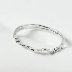 실버 925 백금도금 얇은 물결 오픈링 여성 패션 반지 여자실버반지 실버링반지 실버링