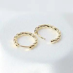실버 925 로프 꼬임 원터치 골드 링 귀걸이 이어링 귀걸이선물 악세사리귀걸이 패션귀걸이