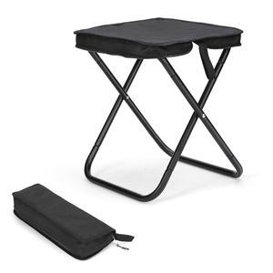 KOKSRY 캠핑 의자, 휴대용 접이식 야외 정원 가꾸기 및 해변 하이킹 낚시에 적합한 알루미늄 초경량 배낭 여행 의자 블랙, 높이 13