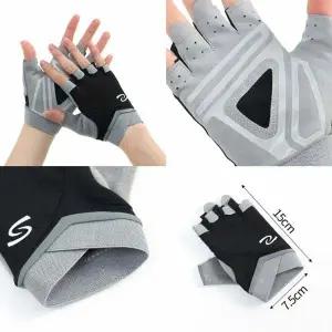 스포츠 여성 메쉬 헬스장갑 M 블랙 논슬립 반장갑