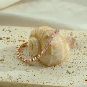 시후주얼리 3mm 시뮬럿다이아 Tennis 팔찌 LB236Bc 시뮬럿다이아 체인큐빅팔찌 큐빅지르코니아