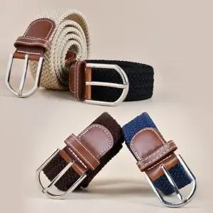 남성 신축성 좋은 꽈배기 남자 노타공 벨트 청바지벨트 면바지벨트