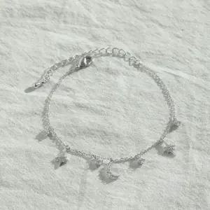 시뮬럿다이아 별 달 오너먼트 팔찌 LB275Bc 시뮬럿다이아 체인큐빅팔찌 큐빅지르코니아