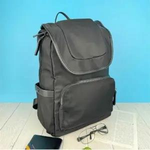 (색상 블랙)노트북 서류 물병 덮개 디자인 무던한 블랙 백팩