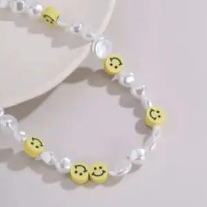 학생 비즈 스마일 목걸이 우정 초등 스마일 우정목걸이 비즈목걸이 진주 선물목걸이