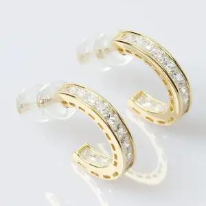 비쥬홀릭 실버925 루시아 큐빅 귀걸이 C형 이어링 지르코니아큐빅귀걸이 지르코니아귀걸이