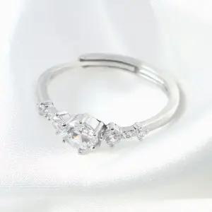 비쥬홀릭 실버925 메리샤인 큐빅 오픈링 반지 오픈반지 오픈링 사이즈조절반지