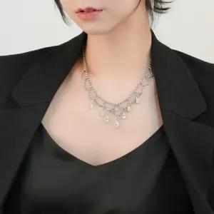 시후주얼리 화려한 크리스탈 샹들리에 목걸이 EC448N 고급목걸이 드레스목걸이