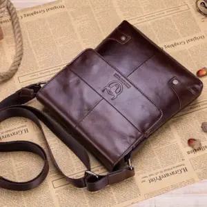 불캡틴 033 가죽 가방 크로스백 메신저 서류가방 소가죽