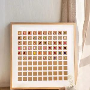 네일진열장 네일서랍장 보관함 우유색 아크릴 수납장