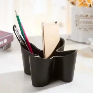 펜꽂이 리모컨 정리함 4칸수납 소품홀더