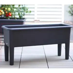 베란다 플라스틱 화분 포트 텃밭 높은 테라스 상자 걸이형