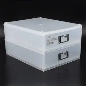 ( )아이박스 수납 정리함 2단 대형 데스크수납함 문구수납함 정리서랍함