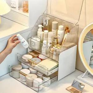 서랍형 화장품 보관함 투명 화장대 정리 수납