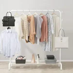 옷걸이 튼튼한 스탠드 행거 철제 옷방 옷가게 파이프