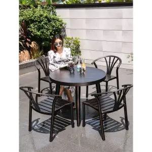 원형 야외 테이블 알루미늄 편의점 테라스 사각 플라스틱